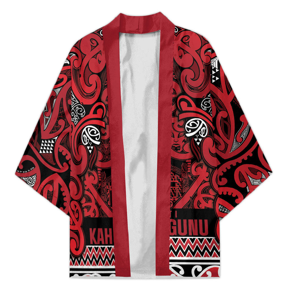 Aotearoa Iwi Ngati Kahungunu Kimono Maori Wharenui House Tribal Pattern