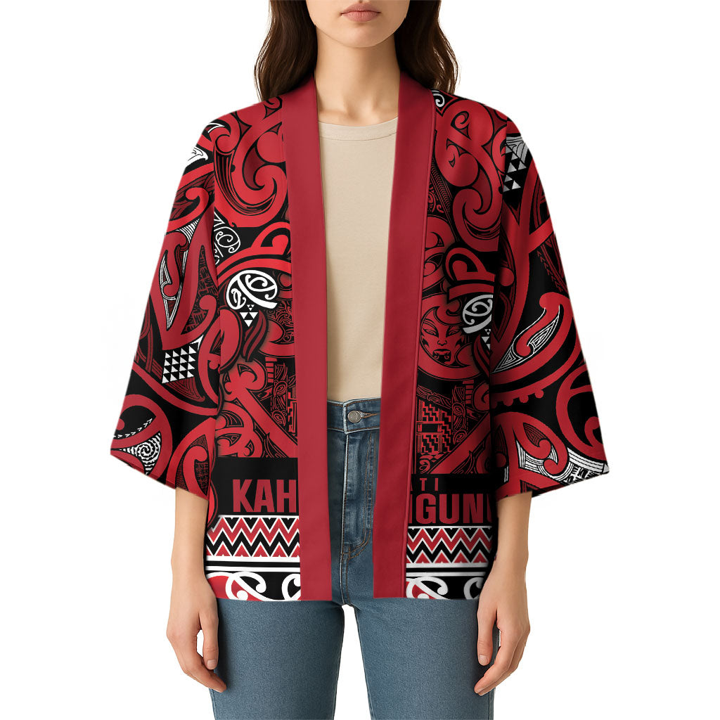 Aotearoa Iwi Ngati Kahungunu Kimono Maori Wharenui House Tribal Pattern