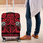 Aotearoa Iwi Ngati Kahungunu Luggage Cover Maori Wharenui House Tribal Pattern
