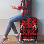 Aotearoa Iwi Ngati Kahungunu Luggage Cover Maori Wharenui House Tribal Pattern