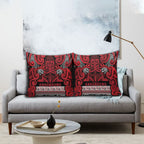 Aotearoa Iwi Ngati Kahungunu Pillow Cover Maori Wharenui House Tribal Pattern