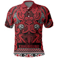Aotearoa Iwi Ngati Kahungunu Polo Shirt Maori Wharenui House Tribal Pattern