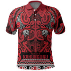 Aotearoa Iwi Ngati Kahungunu Polo Shirt Maori Wharenui House Tribal Pattern