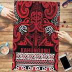 Aotearoa Iwi Ngati Kahungunu Puzzle Maori Wharenui House Tribal Pattern