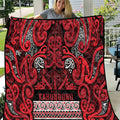 Aotearoa Iwi Ngati Kahungunu Quilt Maori Wharenui House Tribal Pattern