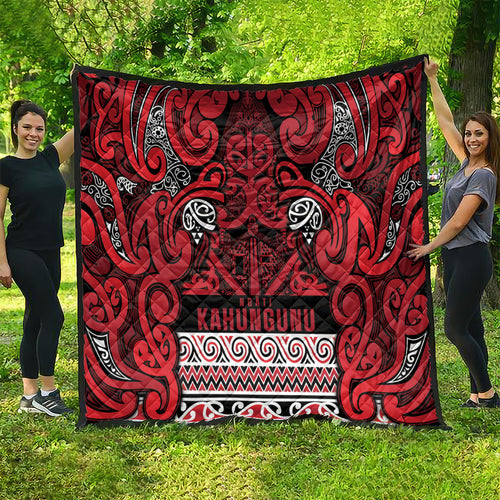 Aotearoa Iwi Ngati Kahungunu Quilt Maori Wharenui House Tribal Pattern
