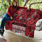 Aotearoa Iwi Ngati Kahungunu Quilt Maori Wharenui House Tribal Pattern