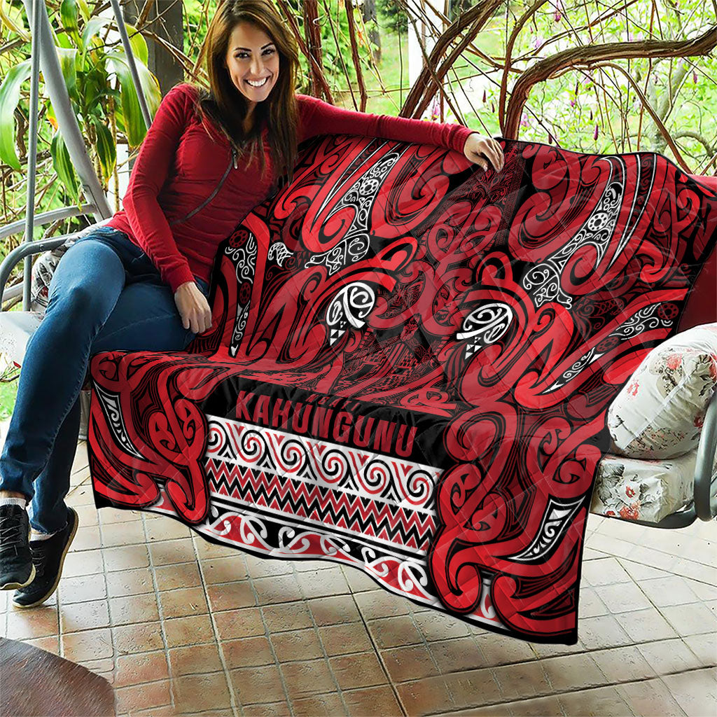 Aotearoa Iwi Ngati Kahungunu Quilt Maori Wharenui House Tribal Pattern