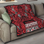 Aotearoa Iwi Ngati Kahungunu Quilt Maori Wharenui House Tribal Pattern