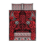 Aotearoa Iwi Ngati Kahungunu Quilt Bed Set Maori Wharenui House Tribal Pattern