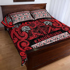 Aotearoa Iwi Ngati Kahungunu Quilt Bed Set Maori Wharenui House Tribal Pattern