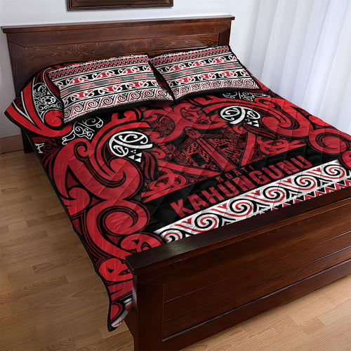Aotearoa Iwi Ngati Kahungunu Quilt Bed Set Maori Wharenui House Tribal Pattern