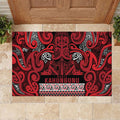 Aotearoa Iwi Ngati Kahungunu Rubber Doormat Maori Wharenui House Tribal Pattern