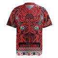 Aotearoa Iwi Ngati Kahungunu Rugby Jersey Maori Wharenui House Tribal Pattern