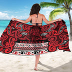 Aotearoa Iwi Ngati Kahungunu Sarong Maori Wharenui House Tribal Pattern