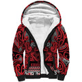 Aotearoa Iwi Ngati Kahungunu Sherpa Hoodie Maori Wharenui House Tribal Pattern