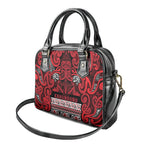 Aotearoa Iwi Ngati Kahungunu Shoulder Handbag Maori Wharenui House Tribal Pattern