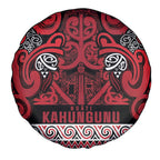 Aotearoa Iwi Ngati Kahungunu Spare Tire Cover Maori Wharenui House Tribal Pattern