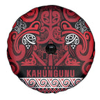Aotearoa Iwi Ngati Kahungunu Spare Tire Cover Maori Wharenui House Tribal Pattern