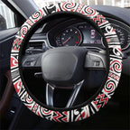 Aotearoa Iwi Ngati Kahungunu Steering Wheel Cover Maori Wharenui House Tribal Pattern