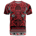 Aotearoa Iwi Ngati Kahungunu T Shirt Maori Wharenui House Tribal Pattern