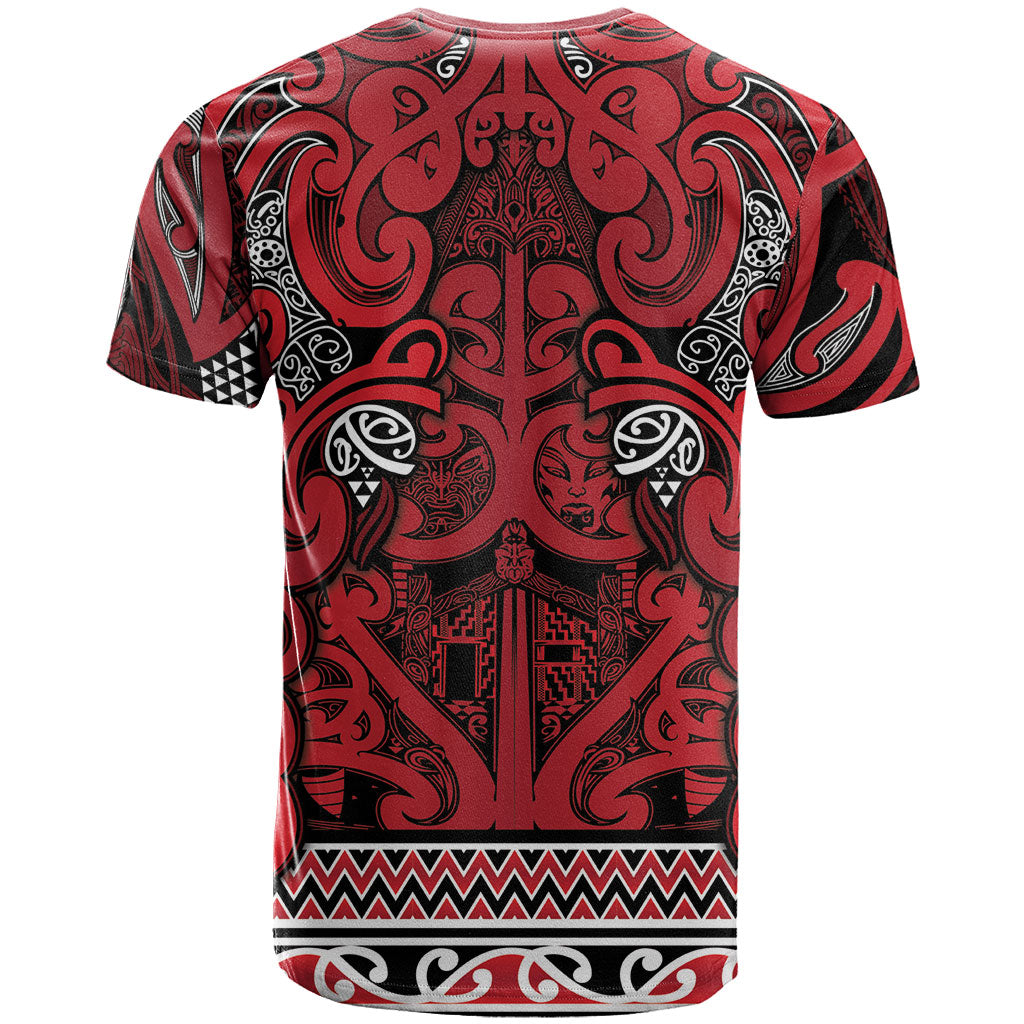 Aotearoa Iwi Ngati Kahungunu T Shirt Maori Wharenui House Tribal Pattern