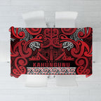 Aotearoa Iwi Ngati Kahungunu Tablecloth Maori Wharenui House Tribal Pattern