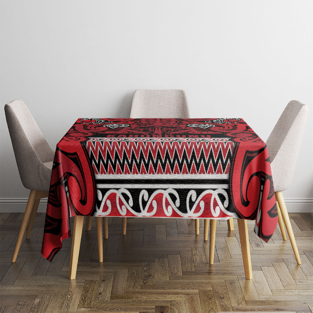 Aotearoa Iwi Ngati Kahungunu Tablecloth Maori Wharenui House Tribal Pattern