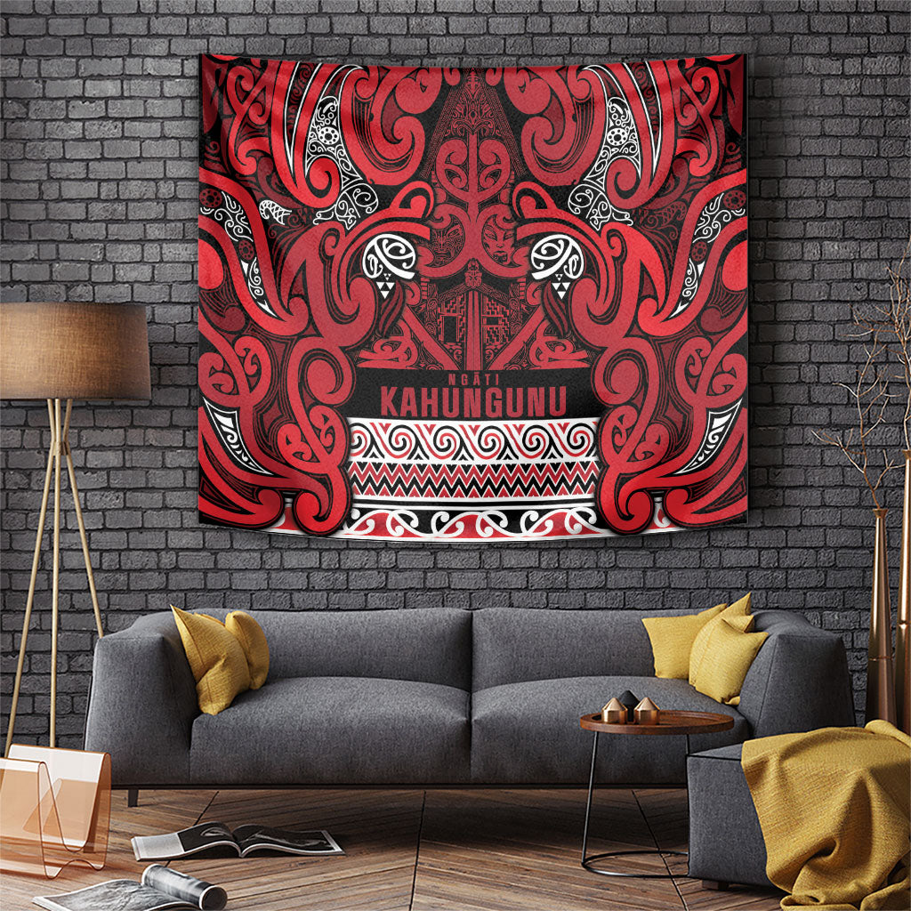 Aotearoa Iwi Ngati Kahungunu Tapestry Maori Wharenui House Tribal Pattern