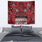 Aotearoa Iwi Ngati Kahungunu Tapestry Maori Wharenui House Tribal Pattern