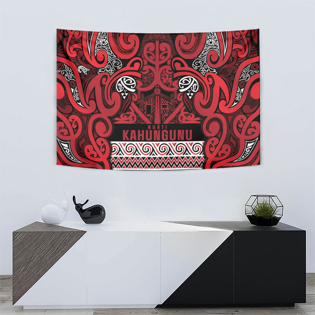 Aotearoa Iwi Ngati Kahungunu Tapestry Maori Wharenui House Tribal Pattern