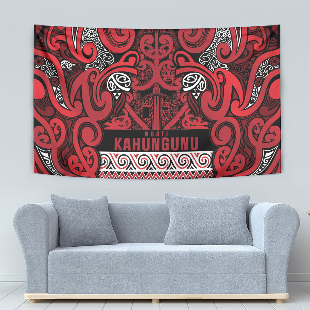 Aotearoa Iwi Ngati Kahungunu Tapestry Maori Wharenui House Tribal Pattern
