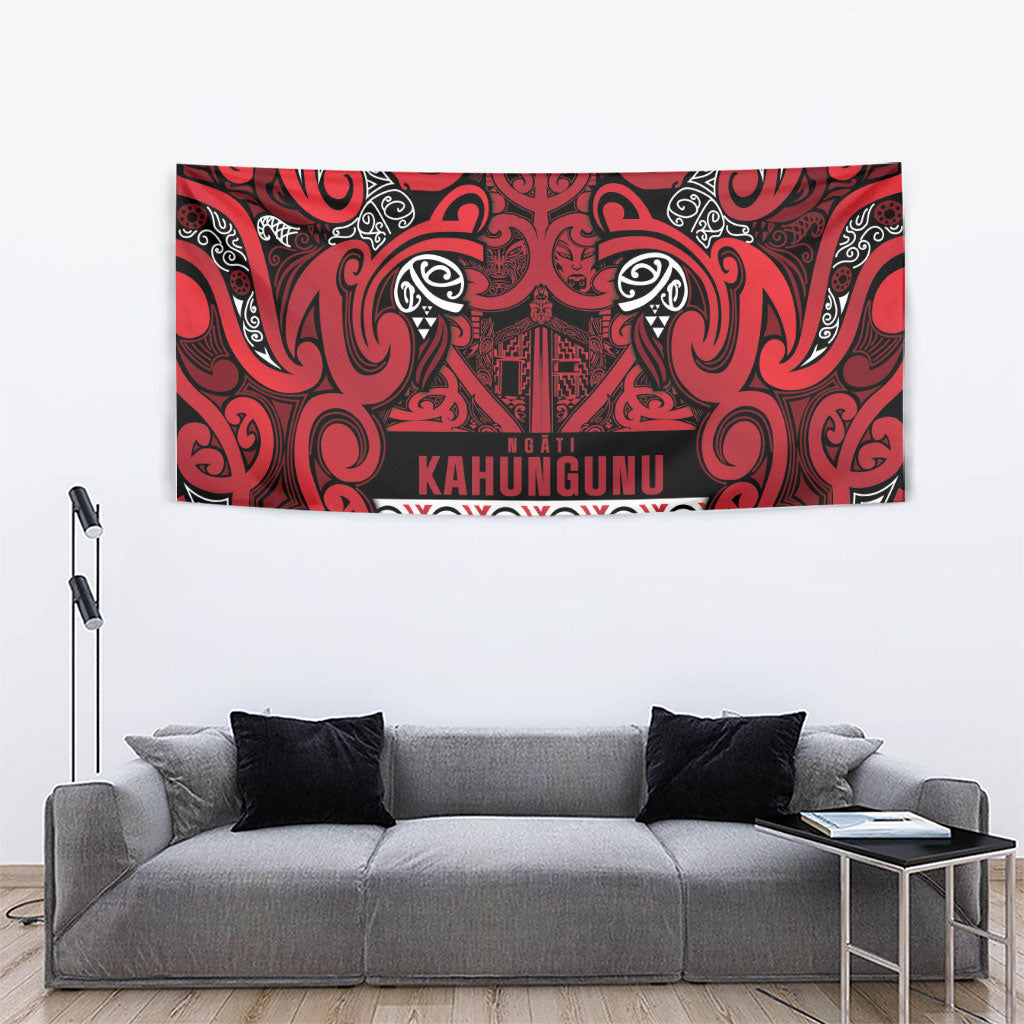Aotearoa Iwi Ngati Kahungunu Tapestry Maori Wharenui House Tribal Pattern