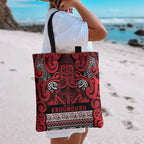 Aotearoa Iwi Ngati Kahungunu Tote Bag Maori Wharenui House Tribal Pattern