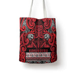 Aotearoa Iwi Ngati Kahungunu Tote Bag Maori Wharenui House Tribal Pattern