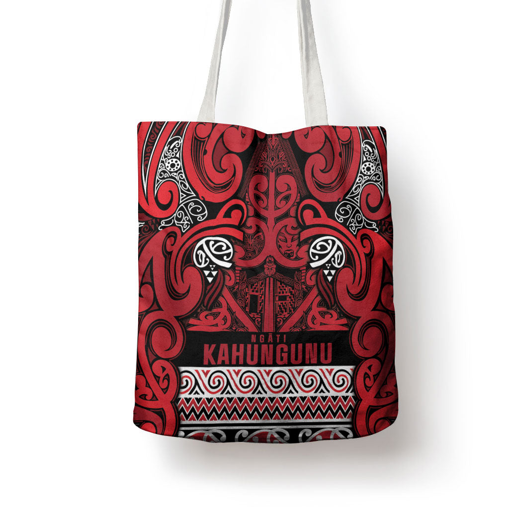 Aotearoa Iwi Ngati Kahungunu Tote Bag Maori Wharenui House Tribal Pattern