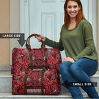 Aotearoa Iwi Ngati Kahungunu Travel Bag Maori Wharenui House Tribal Pattern