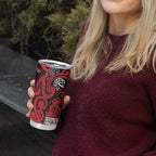 Aotearoa Iwi Ngati Kahungunu Tumbler Cup Maori Wharenui House Tribal Pattern