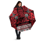 Aotearoa Iwi Ngati Kahungunu Umbrella Maori Wharenui House Tribal Pattern