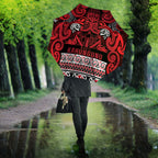 Aotearoa Iwi Ngati Kahungunu Umbrella Maori Wharenui House Tribal Pattern