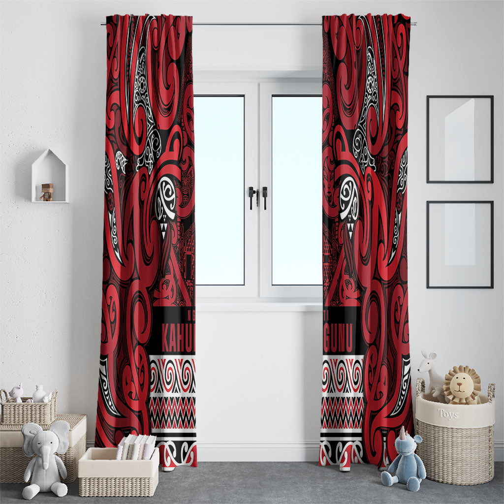 Aotearoa Iwi Ngati Kahungunu Window Curtain Maori Wharenui House Tribal Pattern