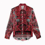 Aotearoa Iwi Ngati Kahungunu Women Casual Shirt Maori Wharenui House Tribal Pattern