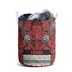 Aotearoa Iwi Tuhoe Laundry Basket Maori Wharenui House Tribal Pattern