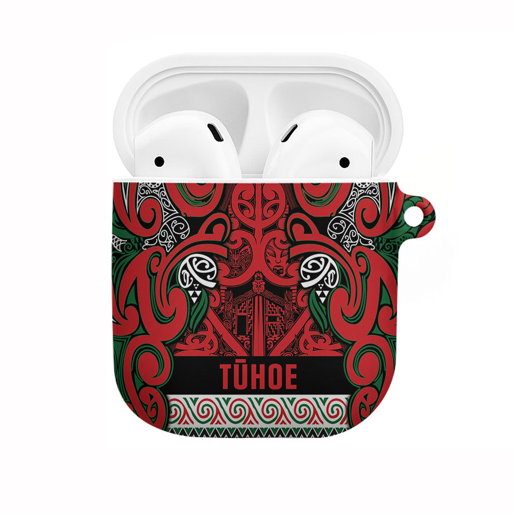 Aotearoa Iwi Tuhoe AirPods Case Maori Wharenui House Tribal Pattern