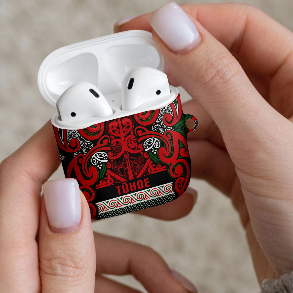 Aotearoa Iwi Tuhoe AirPods Case Maori Wharenui House Tribal Pattern