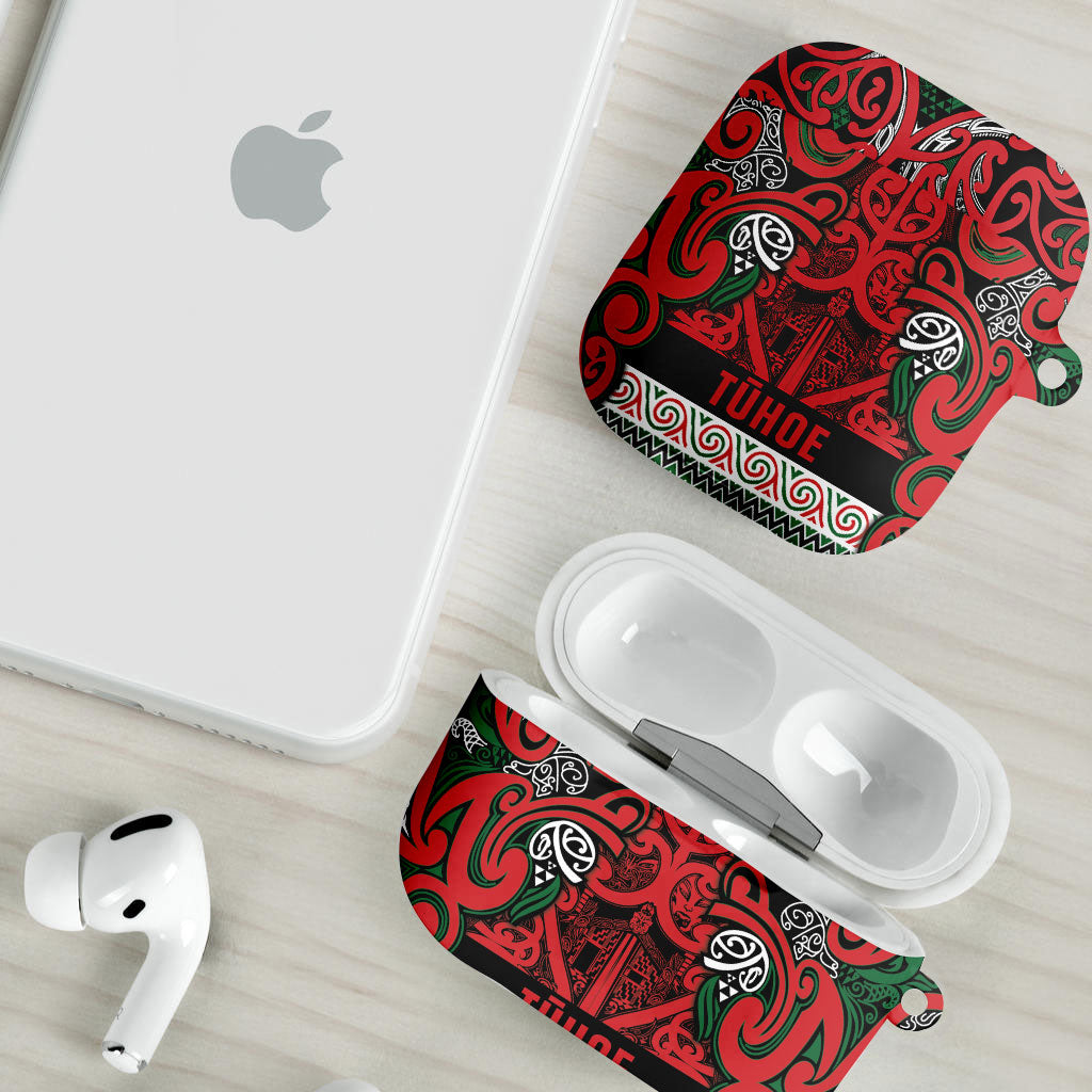 Aotearoa Iwi Tuhoe AirPods Case Maori Wharenui House Tribal Pattern