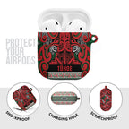 Aotearoa Iwi Tuhoe AirPods Case Maori Wharenui House Tribal Pattern