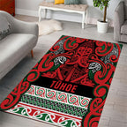 Aotearoa Iwi Tuhoe Area Rug Maori Wharenui House Tribal Pattern