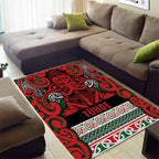 Aotearoa Iwi Tuhoe Area Rug Maori Wharenui House Tribal Pattern