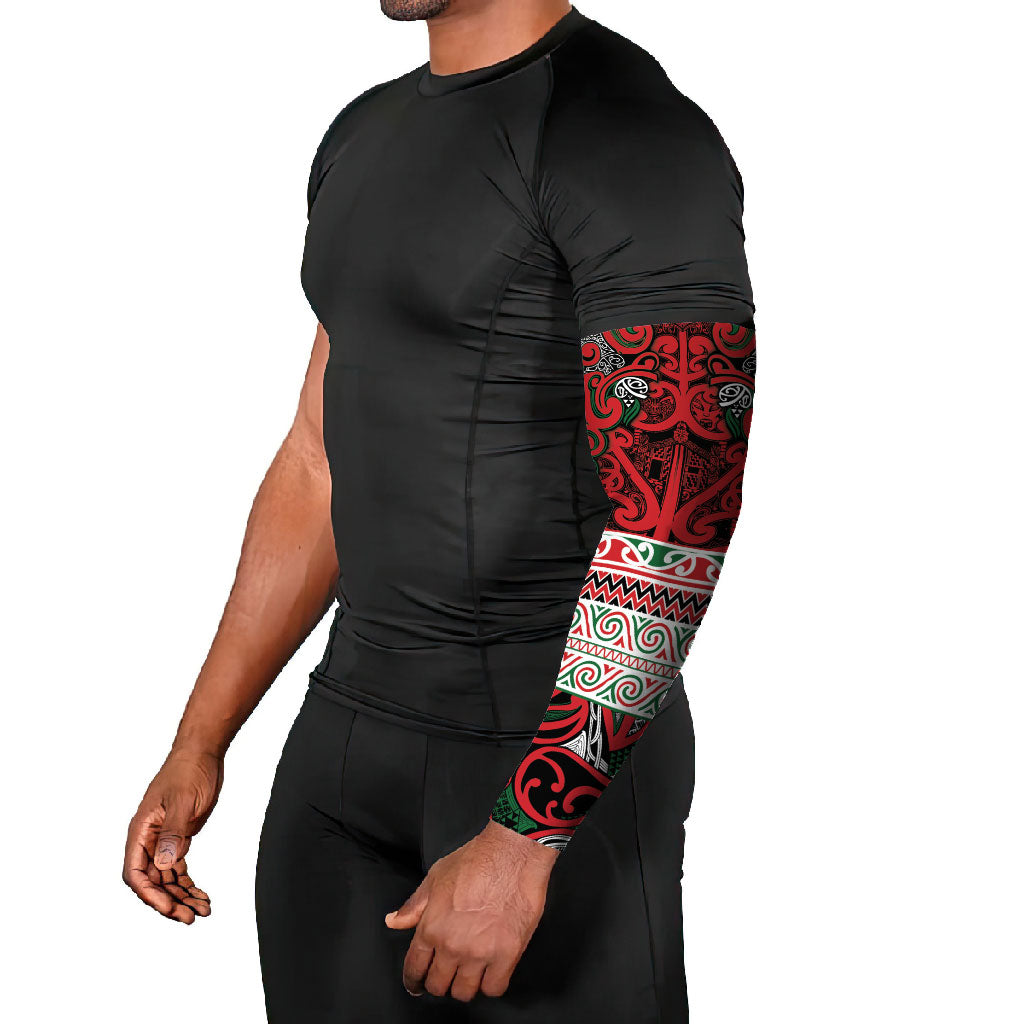 Aotearoa Iwi Tuhoe Arm Sleeves Maori Wharenui House Tribal Pattern